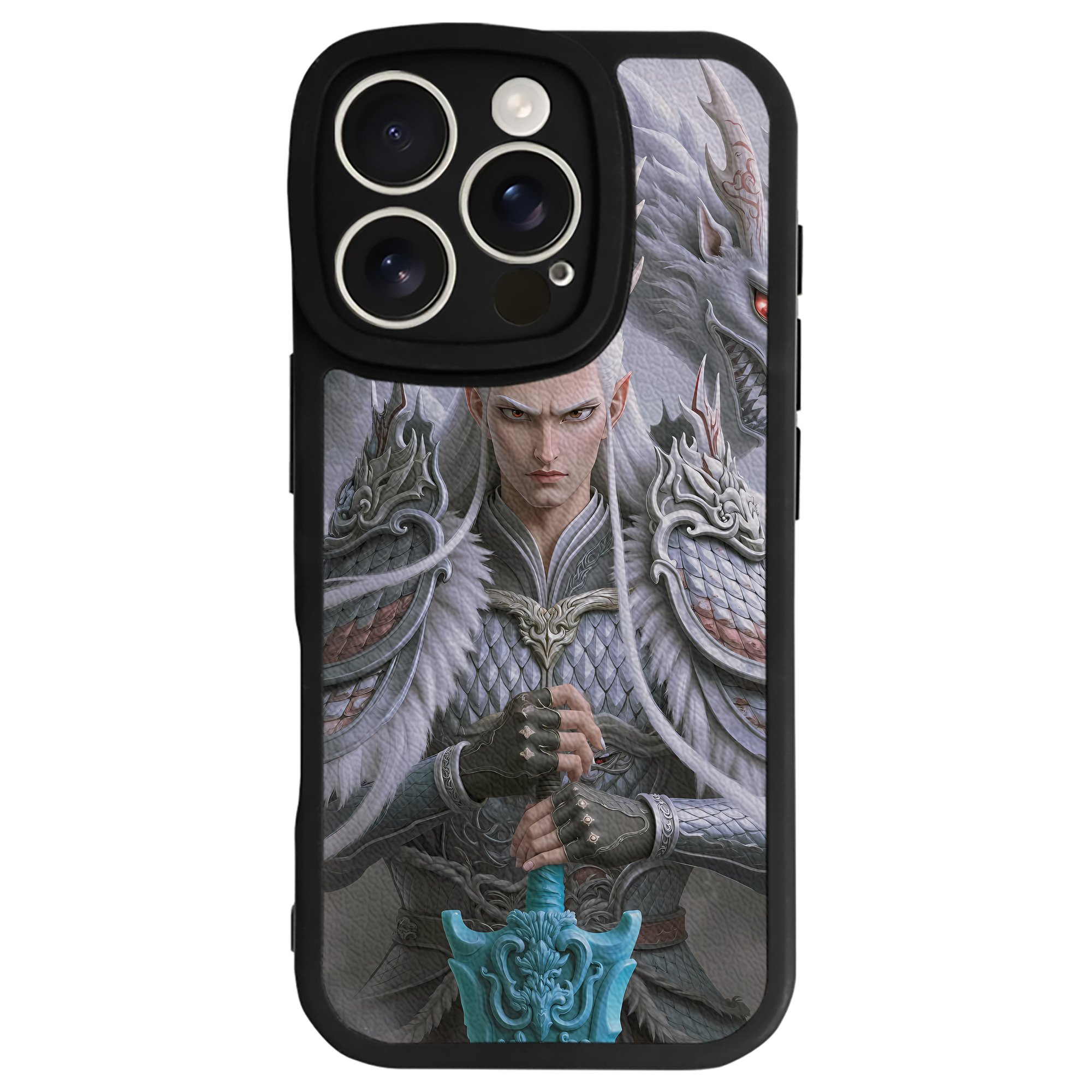 （画像用） Ne Zha 2 ナタ 魔童の大暴れ 【iPhone 16シリーズ対応】シリコンスマホケース（レザー調） 材質：シリコン